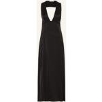 Reduzierte Schwarze Ärmellose COS V-Ausschnitt Taillierte Kleider aus Viskose für Damen Größe L 
