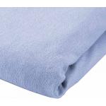 Hellblaue Cotonea Spannbettlaken & Spannbetttücher aus Jersey 140x220 cm 
