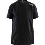 Schwarze Kurzärmelige Craft Kinder-T-Shirts aus Polyester 