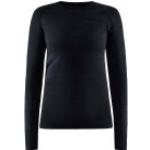 Schwarze Craft Active Funktionsunterhemden aus Polyester für Damen Größe L 