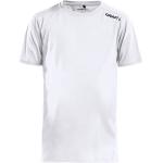 Weiße Kurzärmelige Craft Kinder-T-Shirts Größe 134 