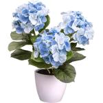 Blaue Kunstblumen aus Kunststoff 