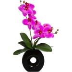 Lila 35 cm Vasen & Blumenvasen Orchideen aus Keramik 