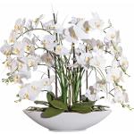 Weiße Kunstpflanzen & Textilpflanzen Orchideen 