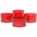 Rote 250 cm Teelichtgläser aus Glas 