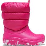 Pinke Klassische Crocs Classic Winterstiefel & Winter Boots für Damen Größe 38 