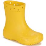 Gelbe Crocs Kinderstiefel aus Gummi wasserabweisend Größe 38 mit Absatzhöhe bis 3cm 