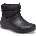 Schwarze Klassische Crocs Classic Winterstiefel & Winter Boots aus Nylon für Damen Größe 36 