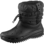 Schwarze Klassische Crocs Classic Winterstiefel & Winter Boots aus Nylon für Damen Größe 36 