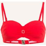 Rote Cyell Bikini Tops aus Elastan für Damen Größe L 
