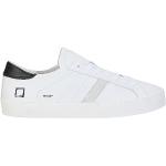 Weiße D.A.T.E. Flache Sneaker für Herren Größe 40 mit Absatzhöhe bis 3cm 