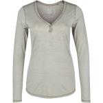 Braune Vintage Daily´s Henley Shirts aus Baumwolle für Damen Größe S 