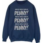 Dam, Damen, Pullover, Knock Knock Penny Sweatshirt, Blau, (XL)