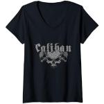 Klassische Caliban V-Ausschnitt V-Shirts für Damen 