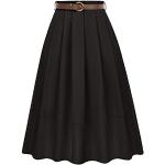 Schwarze Elegante High Waist Röcke für Damen Größe XL 
