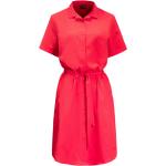 Damen Kleid Jack Wolfskin Holiday Midi Dress Tulip Red