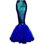 Blaue Meme / Theme Halloween Meerjungfrau Kostüme mit Pailletten aus Polyester für Damen Größe L 