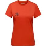 Terracottafarbene Mammut T-Shirts aus Baumwolle für Damen Größe L 