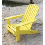 Gelbe Strandstühle aus Kiefer klappbar 