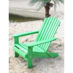 Grüne Strandstühle aus Holz klappbar 4 Teile 