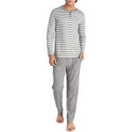 Gestreifte Retro Langärmelige Pyjamahosen & Schlafhosen aus Baumwolle maschinenwaschbar für Herren Größe XL 2 Teile 