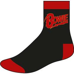David Bowie Herren Socken Flash Logo schwarz