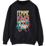 Dc Comics, Damen, Pullover, Femme Power Sweatshirt, Schwarz, (XXL)