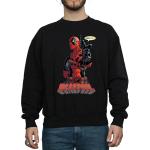 Deadpool, Herren, Pullover, Hey You Sweatshirt aus Baumwolle, Schwarz, (XXL)