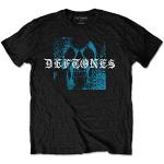 Deftones Static Skull offiziell Männer T-Shirt Herren (Large)