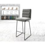 Reduzierte Schwarze Moderne DELIFE Pela-Flex Barstühle aus Samt 