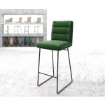Reduzierte Schwarze Moderne DELIFE Pela-Flex Barstühle aus Samt 