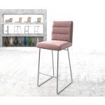 Reduzierte Pastellrosa Moderne DELIFE Pela-Flex Barstühle aus Edelstahl 