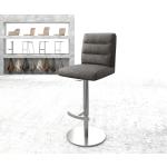 Reduzierte Anthrazite Vintage DeLife Pela-Flex Barstühle aus Edelstahl höhenverstellbar 