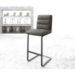 Reduzierte Anthrazite Vintage DeLife Pela-Flex Barstühle aus Metall 