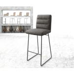 Anthrazite Vintage DELIFE Pela-Flex Barstühle aus Metall 