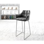 Reduzierte Silberne DeLife Yulo-Flex Barstühle aus Edelstahl 