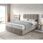 Beige Moderne DELIFE Dream-Fine Betten mit Matratze 140x200 cm 