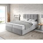 Graue Moderne DELIFE Dream-Fine Betten mit Matratze 140x200 cm 