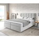 Reduzierte Silbergraue Moderne DELIFE Dream-Fine Betten mit Matratze 160x200 cm 
