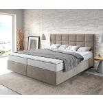 Beige Moderne DELIFE Dream-Fine Betten mit Matratze 180x200 cm 