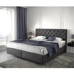 Reduzierte Schwarze Vintage DELIFE Dream-Great Betten mit Matratze aus Mikrofaser 180x200 cm mit Härtegrad 3 