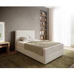Cremefarbene DELIFE Dream-Well Betten mit Matratze mit Beinen 120x200 cm 