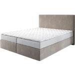 Beige DELIFE Dream-Well Betten mit Matratze aus Kunststoff mit Beinen 160x200 cm 
