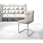 Hellgraue Moderne DELIFE Vinjo-Flex Esszimmerstühle aus Polyester 