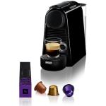 Nespresso De'Longhi EN 85.B Essenza Mini Kaffeekapselmaschine,Welcome Set mit Kapseln in unterschiedlichen Geschmacksrichtungen 19 bar Pumpendruck,Platzsparend,1370W,0.6 L,32.5 x 11 x 20.5 cm,Schwarz