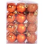 Orange Weihnachtskugeln & Christbaumkugeln aus Kunststoff 