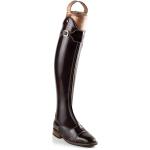Braune Elegante Stiefel mit Schnallen Reißverschluss aus Kalbsleder wasserabweisend für Damen Größe 41 