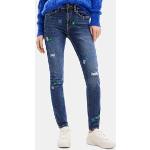 Blaue Desigual Slim Jeans für Damen Größe S 