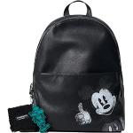 Desigual Mombasa Mickey Mouse Rucksack Big Bagpack Rucksackhandtasche Groß (Schwarz)