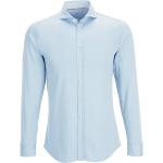 Blaue Business Langärmelige Desoto Langarmhemden aus Baumwolle für Herren Größe L 